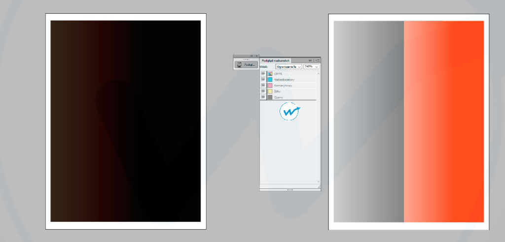 nasycenie kolorów w druku gazetowym